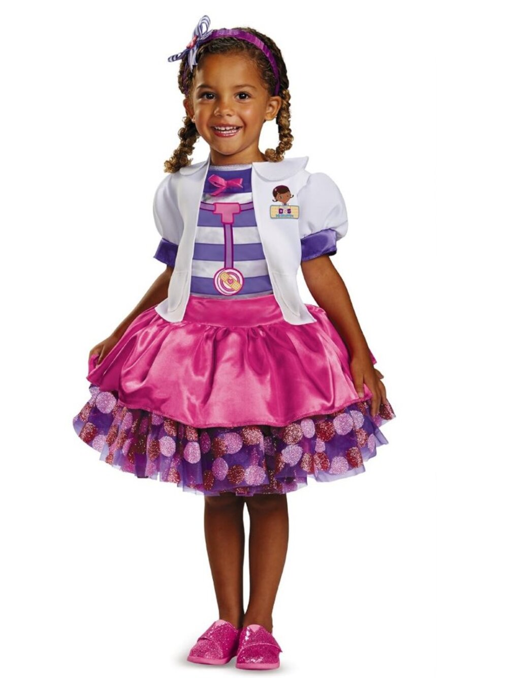 Deluxe Toddler Girls' Doc McStuffins Tutu Costume - Cute Dress-Up Outfit